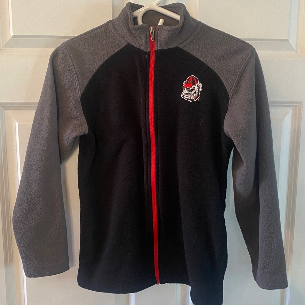 Georgia Bulldogs - Rivalry Threads Black and Gray Jacket with Red Highlights